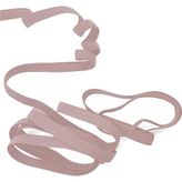 Hapshoe Pudra Renk 6 mm 5 mt Dayanıklı Sert Yassı Elastik Şerit Lastik