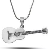 Harem Altın ​Gümüş Gitar Erkek Kolye