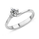 Harem Altın PR176 0.34 ct D Renk Hrd Sertifikalı Pırlanta Tektaş Yüzük