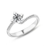 Harem Altın PR18 0.44 ct F Renk Hrd Sertifikalı Pırlanta Tektaş Yüzük