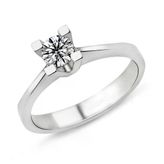 Harem Altın PR209 0.33 ct D Renk Hrd Sertifikalı Pırlanta Tektaş Yüzük