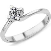 Harem Altın PR46 0.38 ct D Renk Hrd Sertifikalı Pırlanta Tektaş Yüzük