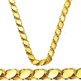Harem Altın Pullu 14 Ayar 55 Cm Halep Zincir Kolye Zku227