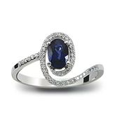 Harem Altın RTY11 0.73 Ct Pırlanta Safir Yüzük