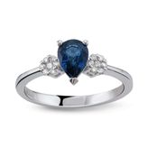 Harem Altın RTY34 Kadın 0.86 ct Pırlanta Safir Yüzük