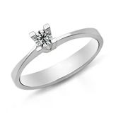Harem Takı PR56 0.20 ct D Renk Pırlanta Tektaş Yüzük