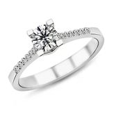 Harem Takı PR57 0.35 ct F Renk HRD Sertifikalı Pırlanta Tektaş Yüzük