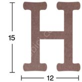 Harf Ahşap Obje 18mm - H