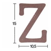 Harf Ahşap Obje 18mm - Z