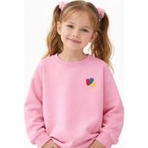 Haribo Lisanslı Ayıcık Detaylı Bisiklet Yaka Çocuk Sweatshirt - 6 - 7 Yaş - Pembe