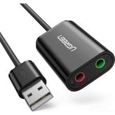 Harici 3.5 mm USB Ses Kartı, Siyah