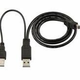 Harici Diskler İçin 2 USB 5 Pin Mini USB Y Kablo Harddisk Kablosu