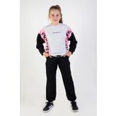 Harika KIDS Kız Çocuk Örme Forever Baskı 10-13 Yaş Basic Eşofman Takım