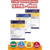 Harika Kitap 2. Sınıf Deneme Sınavı Sayısal Sözel - 3 Kitap