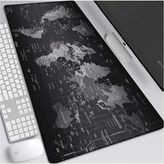 Haritalı 90X40 cm Mouse Pad, Dünya Desenli Mouse Pad