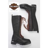 Harley Davidson Black Hakiki Deri Kadın Bot & Bootie HD0777002803