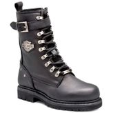 Harley Davidson Gladis G0385 Siyah Deri Kadın Bot