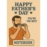 Harmonica Dad | Notebook, format A5: Squared Grid Notebook | 50 Sheets (100 Pages) | Glossy Cover | Perfect Gift for Father's Day
