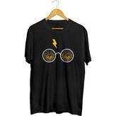 Harry Potter Baskılı Tişört - Siyah