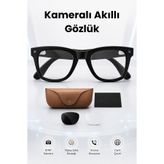 HARVOX Kameralı Yapay Zeka Destekli Güneş Gözlüğü 8 MP 1080P Video Sesli Asistan ve Çeviri Özellikli Akıllı Gözlük