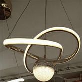 Has Light Kar Çiçeği Model LED Avize 3 Renkli - Krom