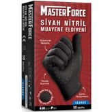 Has-Pet 5'li Masterforce Siyah Nitril Eldiven Xl
