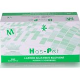 Has-pet Has - Pet Beyaz Pudralı Latex Eldiven M