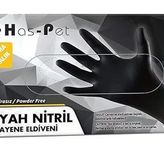 Has-Pet Siyah Nitril Eldiven Ekstra Kalın XL Beden 50'li