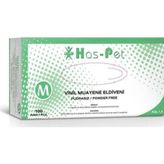 Has-Pet Vinil Muayene Eldiveni Pudrasız Beyaz M-100 Adet