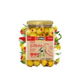 Has Premium 1.6 kg Biber Dolgulu Yeşil Zeytin