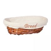 Hasır Bezli Oval Ekmek Sepeti 24*7 Cm