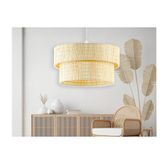 Hasır Modern Doğal Hazeran Rattan Avize, Bambu