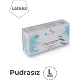 Haspet Pudrasız Muayene Eldiveni Large 100'lü