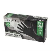 Haspet Siyah Nitril Medium Dövme Eldiveni - KUTU
