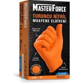 Haspet Turuncu Siyah Masterforce Nitril Eldiven - Xl