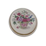 Hasyılmaz Vintage Dekoratif Çiçek Temalı Porselen Duvar Tabağı 13,5cm 001