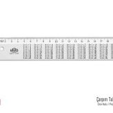 Hataş 00176 20 CM Çarpım Tablolu Cetvel