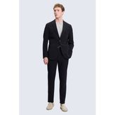 Hatemoğlu Performans Suit Siyah Slim Fit Takım Elbise - 6 Drop - 52