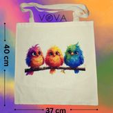 Havada Moda – Uzun Saplı Bez Çanta - Krem