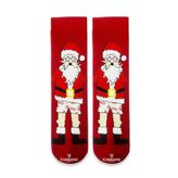 Havlu Kırmızı Noel Baba Desenli Çorap