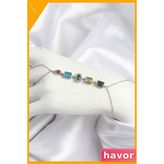 Havor Pirinç Zirkon Taşlı Şahmeran Figürü Gümüş Renginde - Standart