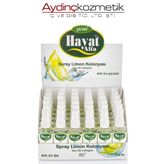 Hayat Kolonya 50 ml Limon Sprey - 36 Adet