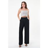Hazel Kadın Siyah Smart Palazzo Pantolon