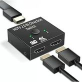 HDMI Switch Splitter, Anahtar, 2 Giriş 1 Çıkış, PS5, PS4, Xbox, TV Kutusu, TV Stick, Monitör, PC ile Uyumlu, Çift Yönlü AB Anahtar,