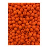 Hedef Bijuteri Neon Boncuk, 50GR 8mm Turuncu Renk Mat Neon Fosforlu Boncuk,takı, Çanta Yapım Boncuğu ( ~210 Adet)