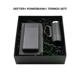 Hediye Defter Mini Termos Powerbank Seti Set T7