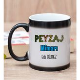 Hediye Dükkanı Kişiye Özel Peyzaj Mimarı Baskılı Sihirli Kupa Bardak