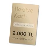 Hediye Kartı 2.000 TL (Basılı)