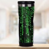 Hediyemen 400 ml Beyaz Matrix Temalı Termos