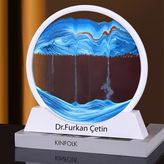 Hediyesahibi Isme Özel 3D Hareketli Sandscape Kum Saati Dekoratif